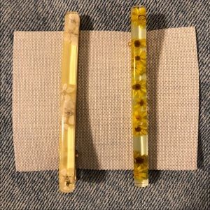 Anthropologie Hair Pins - Dried Flowers
